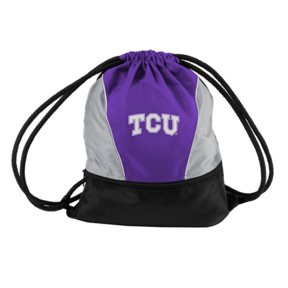 TCU Horned Frogs Drawstring Cinch Bag Texas NCAA Travel Casual Football Christia